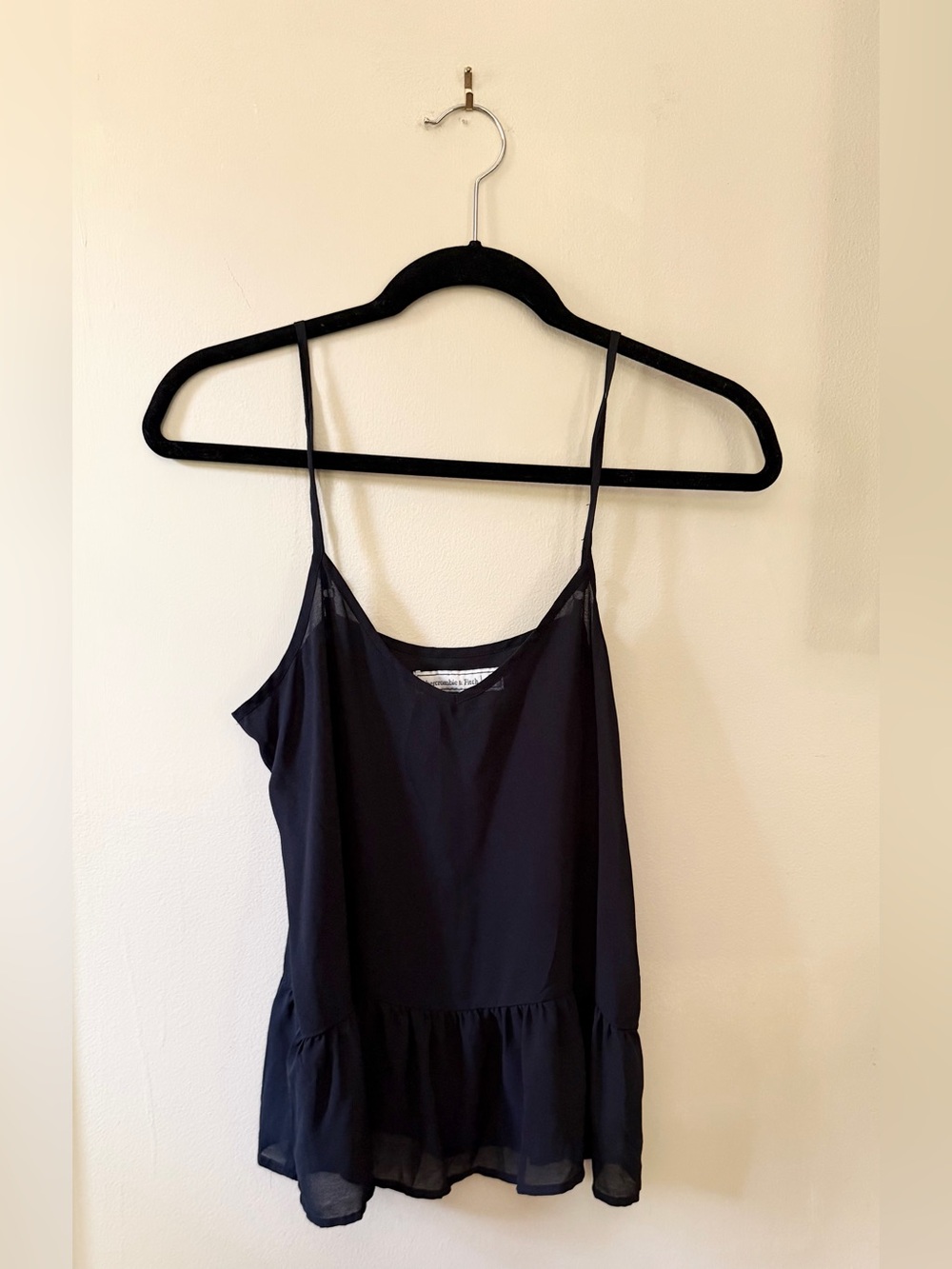 Abercrombie & Fitch Black V-Neck Blouse